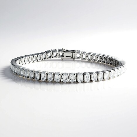 Bracciale in argento con Petalite
