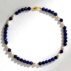 Collana in argento con Lapislazzuli (Adela Silber)