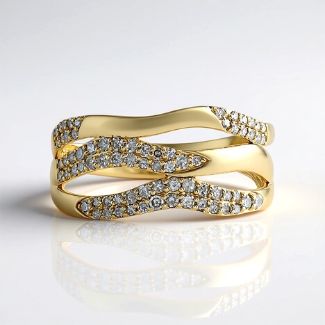 Anello in oro con Diamante I2 (I) (de Melo Gold)
