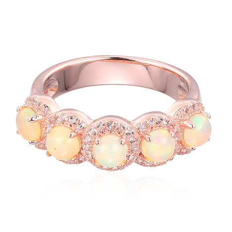 Australischer Opal-Silberring