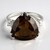 Anello in argento con Quarzo Fumè