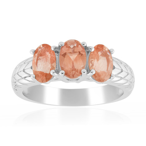 Bague en argent et Pierre du Soleil de l’Orégon