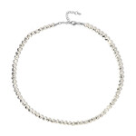 Silver Hematite Silver Necklace