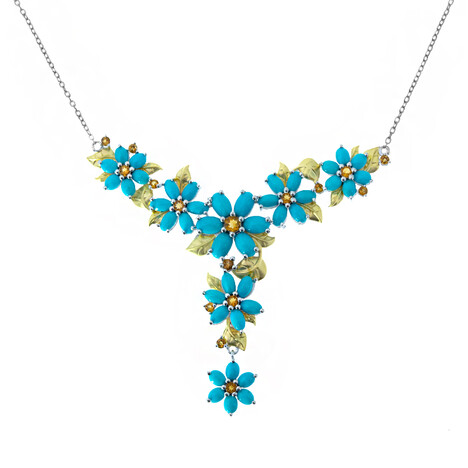 Collana in argento con Turchese Sleeping Beauty (Dallas Prince Designs)