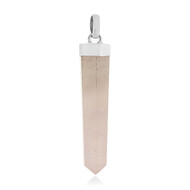 Pendentif en argent et Quartz rose