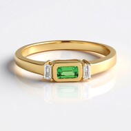 Anello in argento con Lemshuku Tsavorite