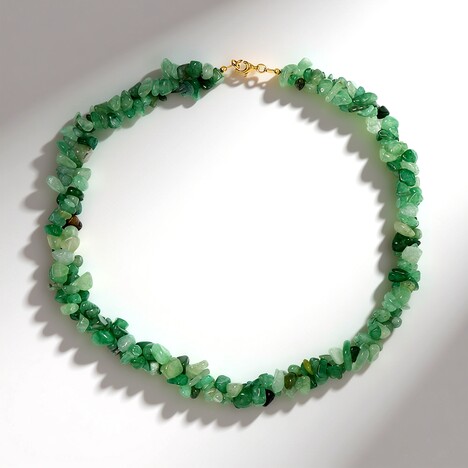 Collana in argento con Avventurina Verde