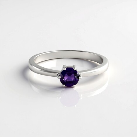 Anello in argento con Ametista