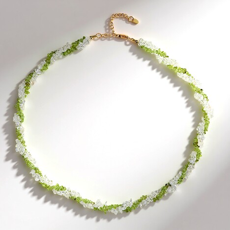 Collana in argento con Peridoto
