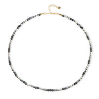 Collana in argento con Ematite Argentata