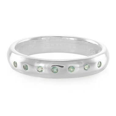 Zilveren ring met alexandrieten