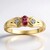 Anello in oro con Zaffiro Padparadscha