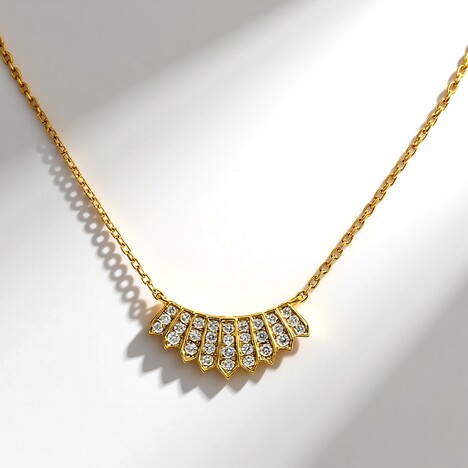 Collana in oro con Diamante SI1 (H) (CIRARI)