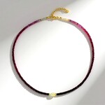 Collana in argento con Rubino Tanzania (Riya)