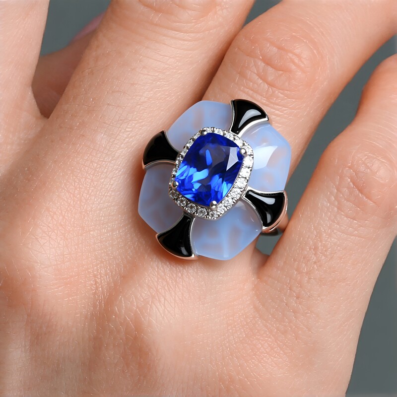 Bague en or et Tanzanite AAA (CIRARI)