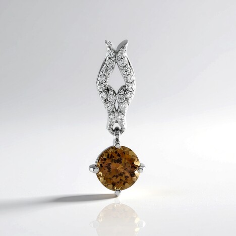 Ciondolo in argento con Tanzanite Gialla (non riscaldata)