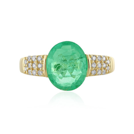 Äthiopischer Smaragd-Goldring (AMAYANI)