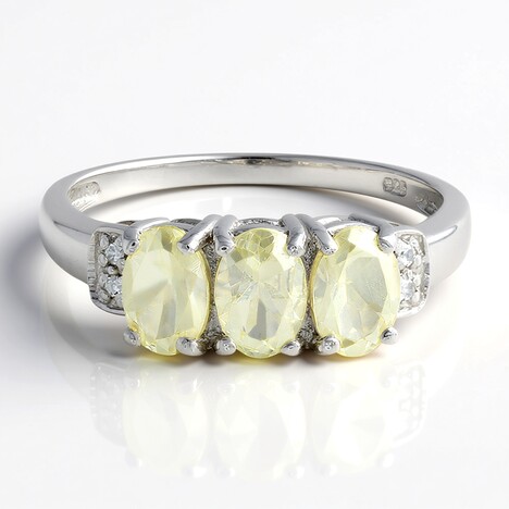 Bague en argent et Orthose