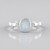 Anello in argento con Acquamarina Brasiliana