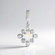 Australischer Opal-Silberanhänger