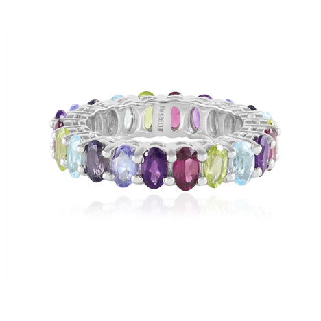 Anello in argento con Ametista Zambiana