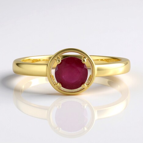 Anello in argento con Rubino del Madagascar