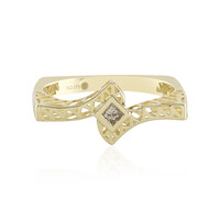 Anello in oro con Diamante Champagne I2 (Ornaments by de Melo)