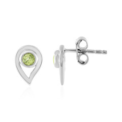 Zilveren oorbellen met peridoots
