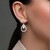 White Topaz Silver Earrings