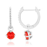 AAA-Mexikanischer Feueropal-Silberohrringe