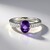 Anello in argento con Ametista del Marocco