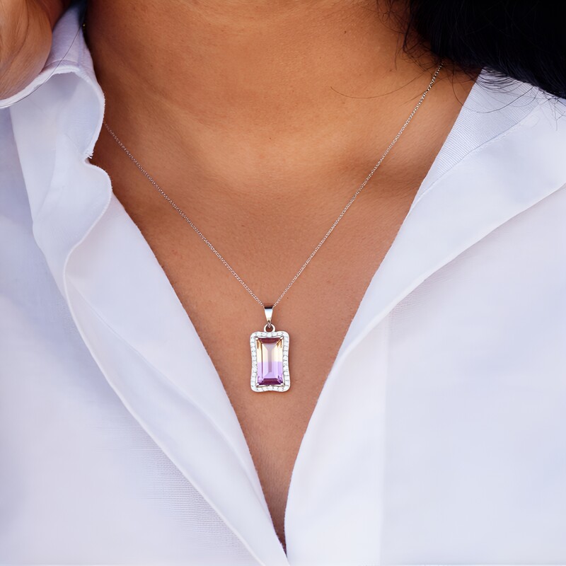 Colgante en plata con Ametrino de Anahí