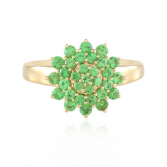 Zilveren ring met Lemshuku tsavorieten