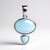 Ciondolo in argento con Larimar