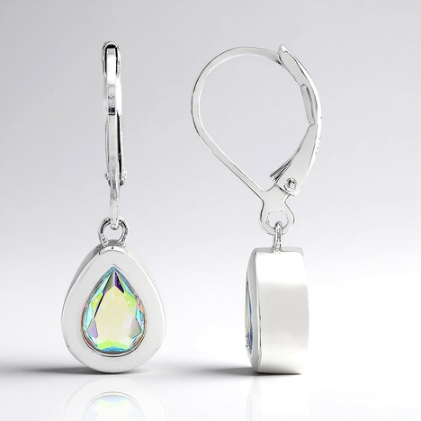 Orecchini in argento con Quarzo Moonlight (MONOSONO COLLECTION)