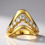 Anello in oro con Diamante SI1 (G) (Annette)