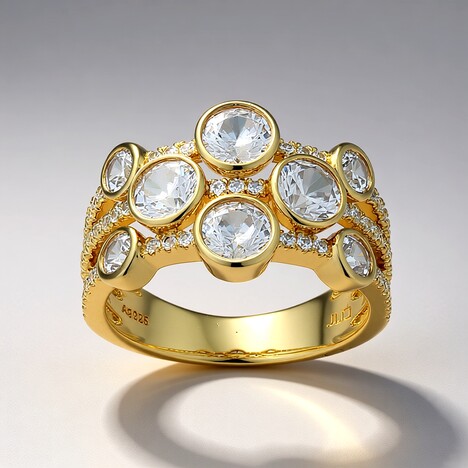 Anello in argento con Zircone (Adela Silber)