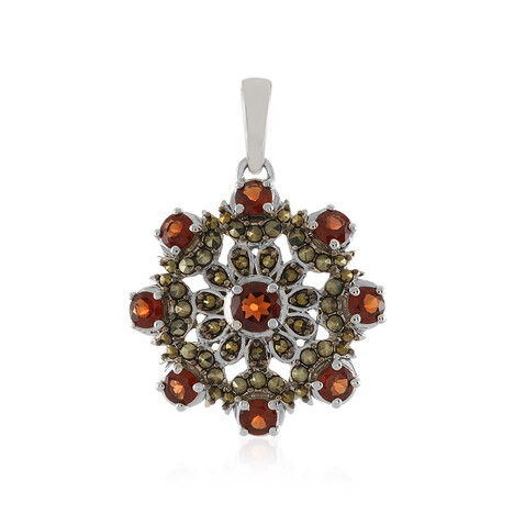Ciondolo in argento con Granato Mozambico