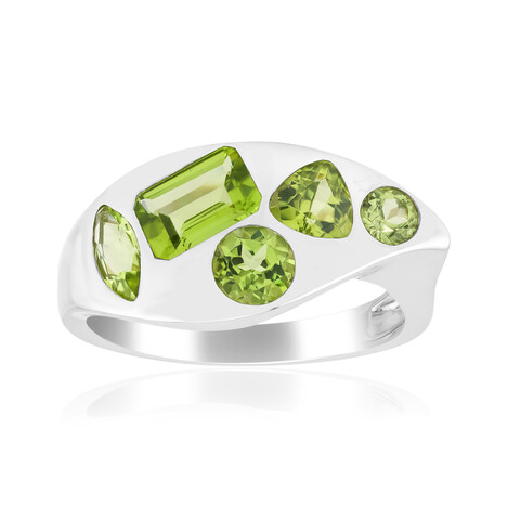 Anello in argento con Peridoto Jilin (de Melo Essence)