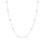 Collar en oro con Diamante chocolate I2 (SUHANA)