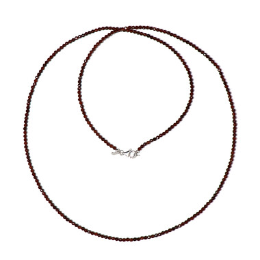 Collar en plata con Granate de la India
