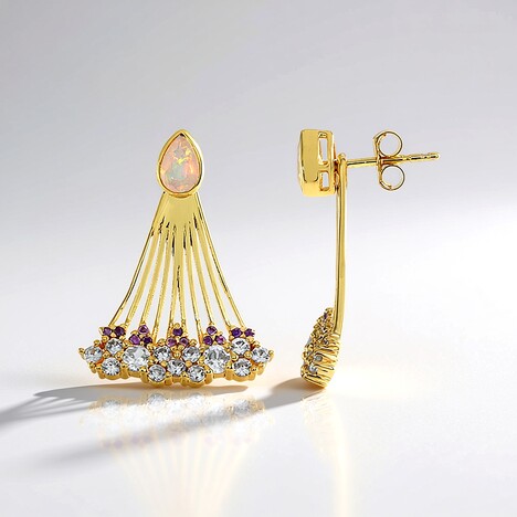 Orecchini in argento con Opale di Welo (SAELOCANA)