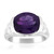 Anillo en plata con Amatista de Zambia