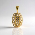 Ciondolo in argento con Diamante Champagne I2 (de Melo Essence)