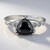 Anello in argento con Ematite Nera