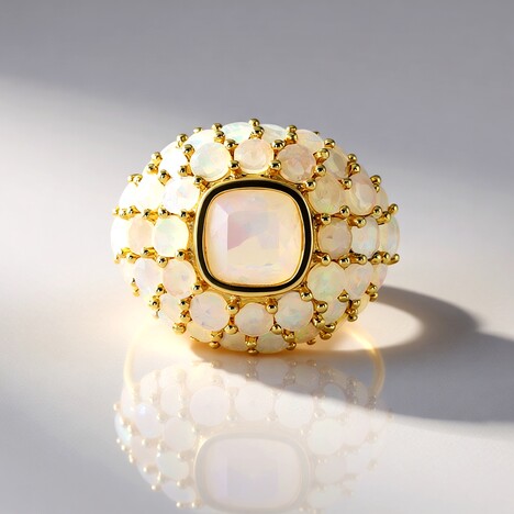 Bague en argent et Opale Welo