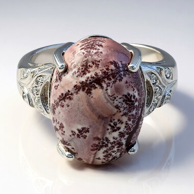 Anello in argento con Diaspro Dentritico Sonora
