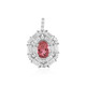Pendentif en argent et Tourmaline rose (Adela Silber)