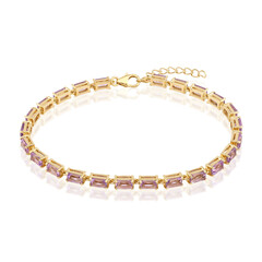 Brazalete en plata con Amatista