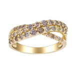 Gouden ring met I1 Sierlijke diamant (CIRARI)